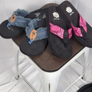 Yellow Box Black Footwear